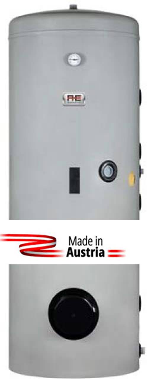 Alva Warmwasserspeicher 500 Liter mit zwei Register, Made in Austria, Solarspeicher 