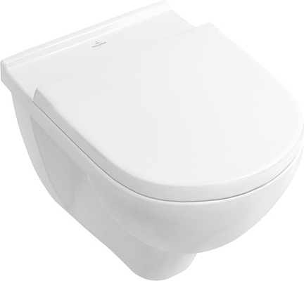 Villeroy & Boch Wand-WC-Set O.novo mit "Ceramicplus" mit WC- Sitzbrett, 5660