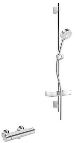 HansamicraRenoset Hansa Micra Renoset Aufputz Thermostat mit Brausegarnitur verchromt 4815