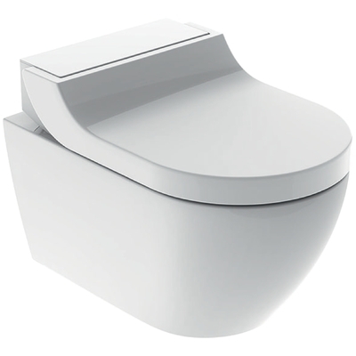 Geberit AquaClean Tuma Comfort Dusch WC Komplettset Wand WC mit Duschsitz weiß 146.290