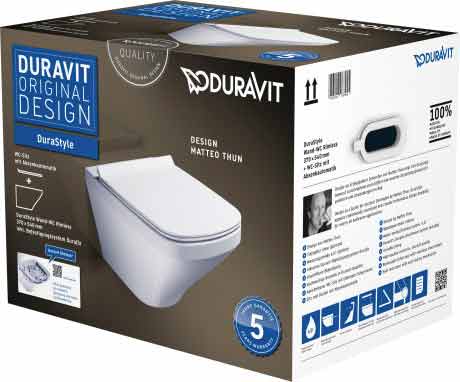 Duravit-Durastyle-Wand-WC-Set Duravit Wand WC Set Durastyle spülrandlos