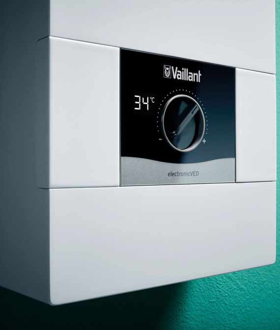 Durchlauferhitzer-VED-Seite VAILLANT Elektro - Durchlauferhitzer VED E 27/8 Seitenansicht