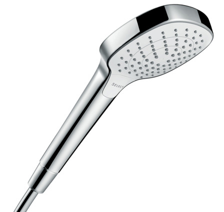 ON10975_1 Hansgrohe Handbrause Croma Select E Vario 3-Strahlarten,chrom-weiss 26812
