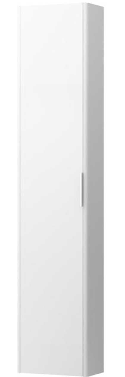 Laufen-Hochschrank-base-links Laufen Base Hochschrank  350x185x1650 mm weiß glänzend links Ansicht frontal