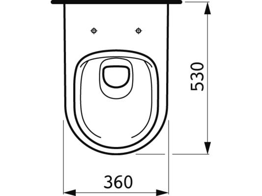Laufen 2096.0 Pro Wand WC Tiefspüler spülrandlos weiß