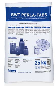 BWT Perla Tabs Regeneriersalz 25 kg für Enthärtung Aktionspaket