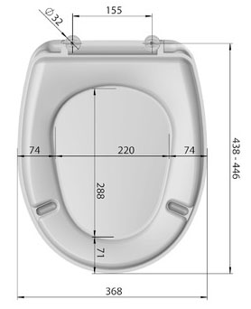 MKW WC-Sitz m.Deckel Euro 3000 Plus mit Kunststoffscharnier weiss