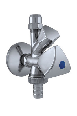 PRIMAWAS15 Kombinations-Eckventil Prima 1/2" mit Rückflußverhinderer, verchromt