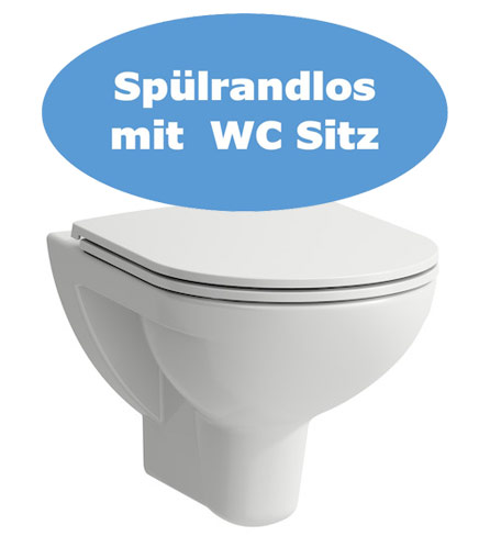 2096-0-Set Laufen Pro Wand WC Set spülrandlos 2096.0