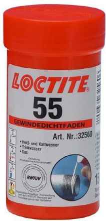 Loctite 55 Dichtband für Gewinde für Kalt und Warmwasser sanitär (Trinkwasser!)