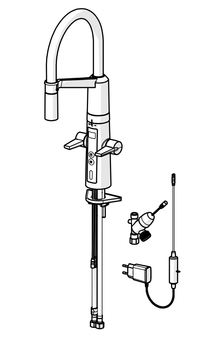 Hansa_K-chenarmatur_SemiProfessional_Sp-hlmVentil_230_5V_3 HANSAFIT Semi Professional Küchenarmatur